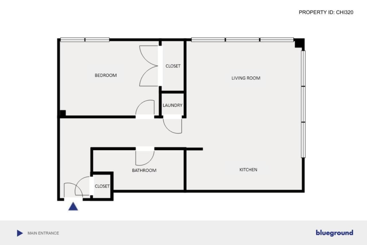 Apartment River N 1br W Gym Rooftop Nr L Parks Chi-321 Chicago