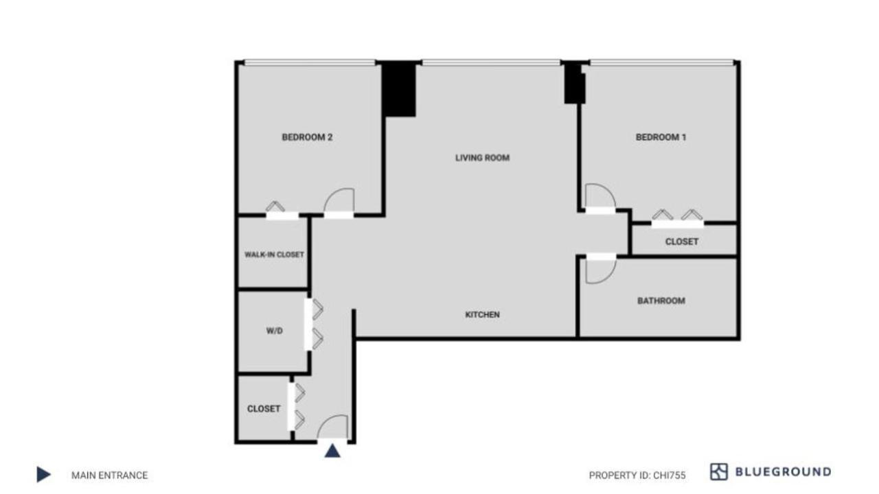 Apartment W Loop 2br W Gym Coworking Nr Uic Chi-755 Chicago