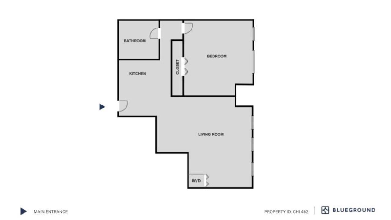 Apartment Medical District 1br W Gym Wd 1 Block To L Chi-462 *