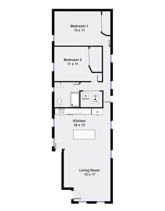 3 Flat Building Downtown - With Private Patios *