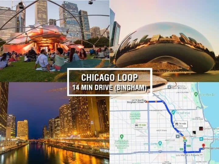 Holiday home 5br 5ba Architectural Estate-theatre Gym Rooftop Chicago