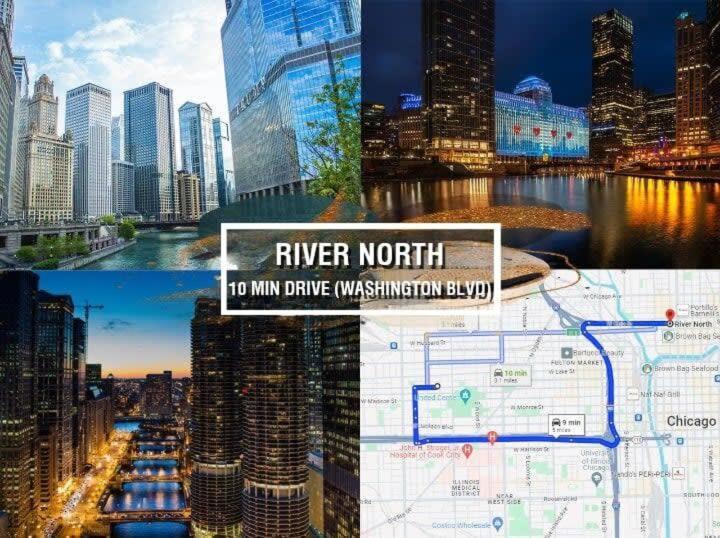Apartment 3 Bdr Astonishing New Steps From United Center Chicago