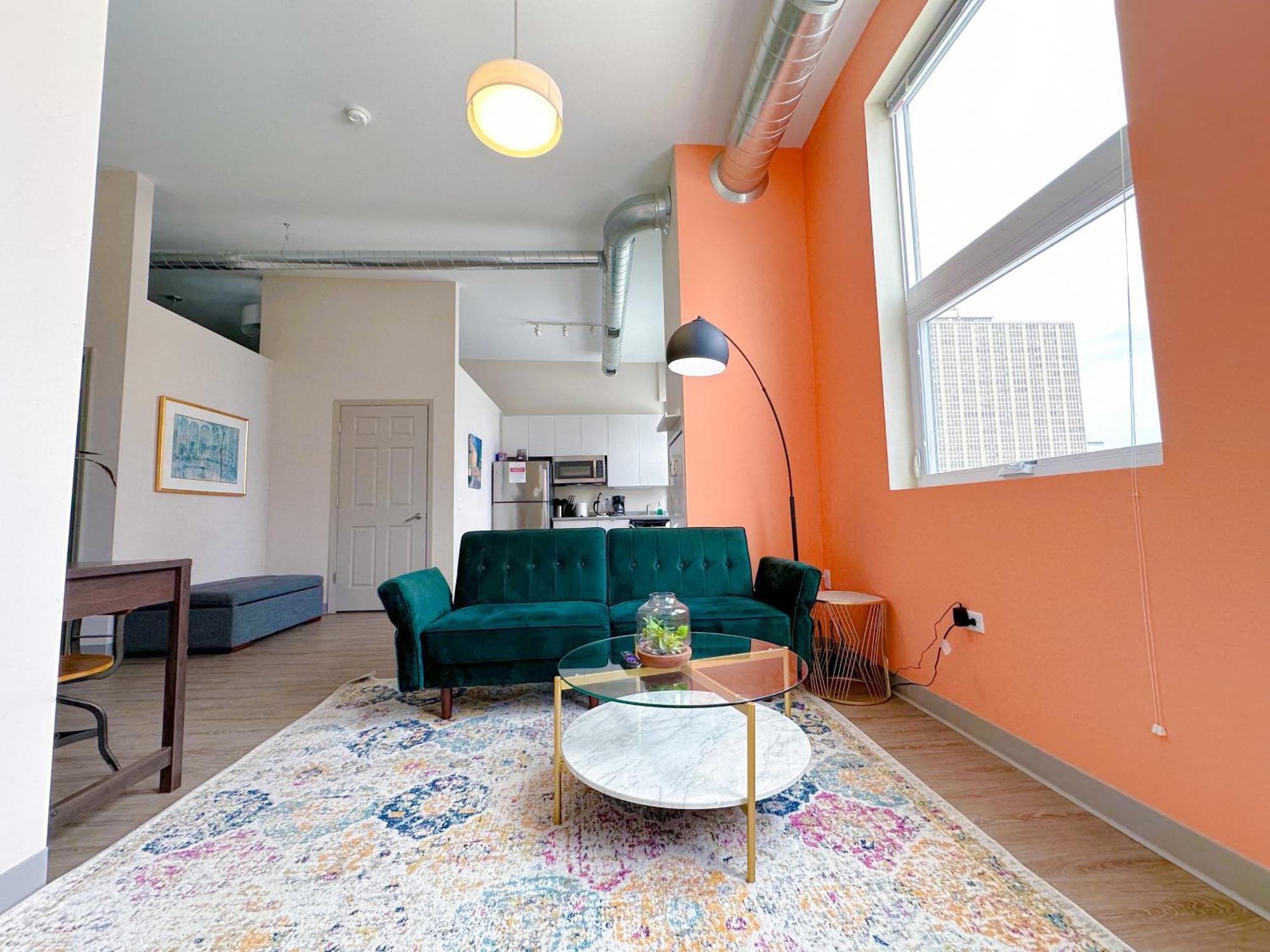 Apartment Mccormick Place 2br-2ba With Optional Parking,patio,gym For 6 Guests *