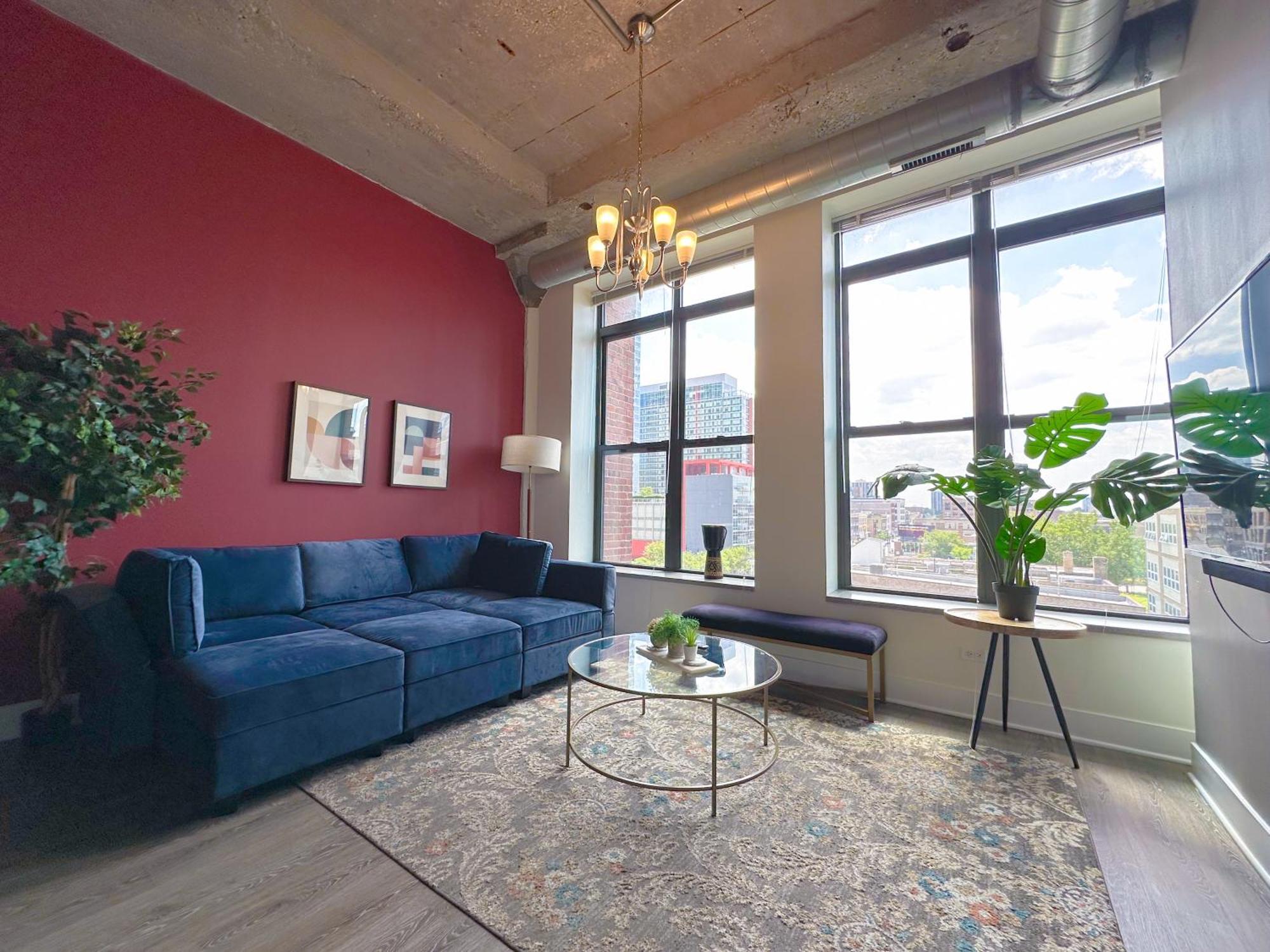 Mccormick 2br-2ba Family Unit For Up To 8 Guests With Optional Parking & Gym * Chicago