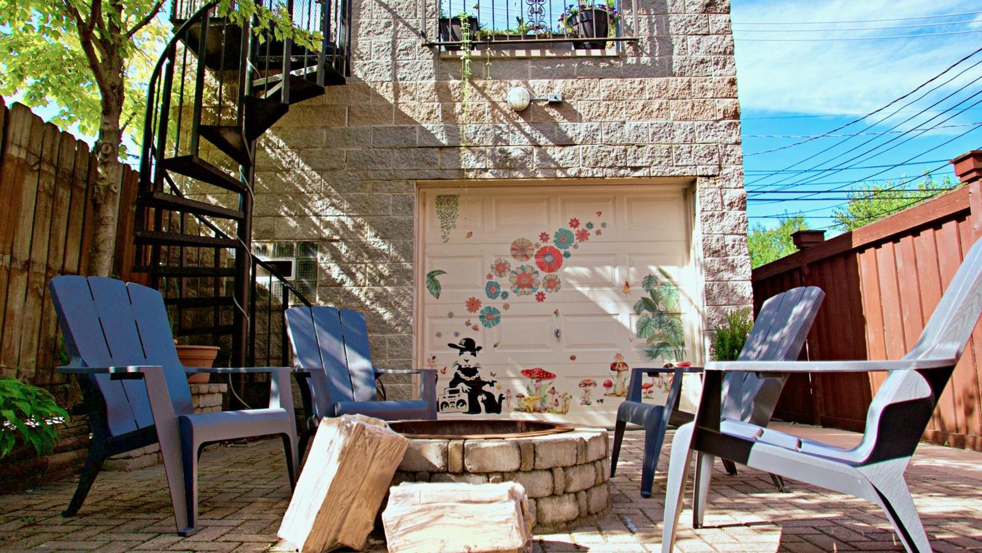 Apartment The Banksy 4 Bedroom King Bed - Firepit Rooftop Near United Center *