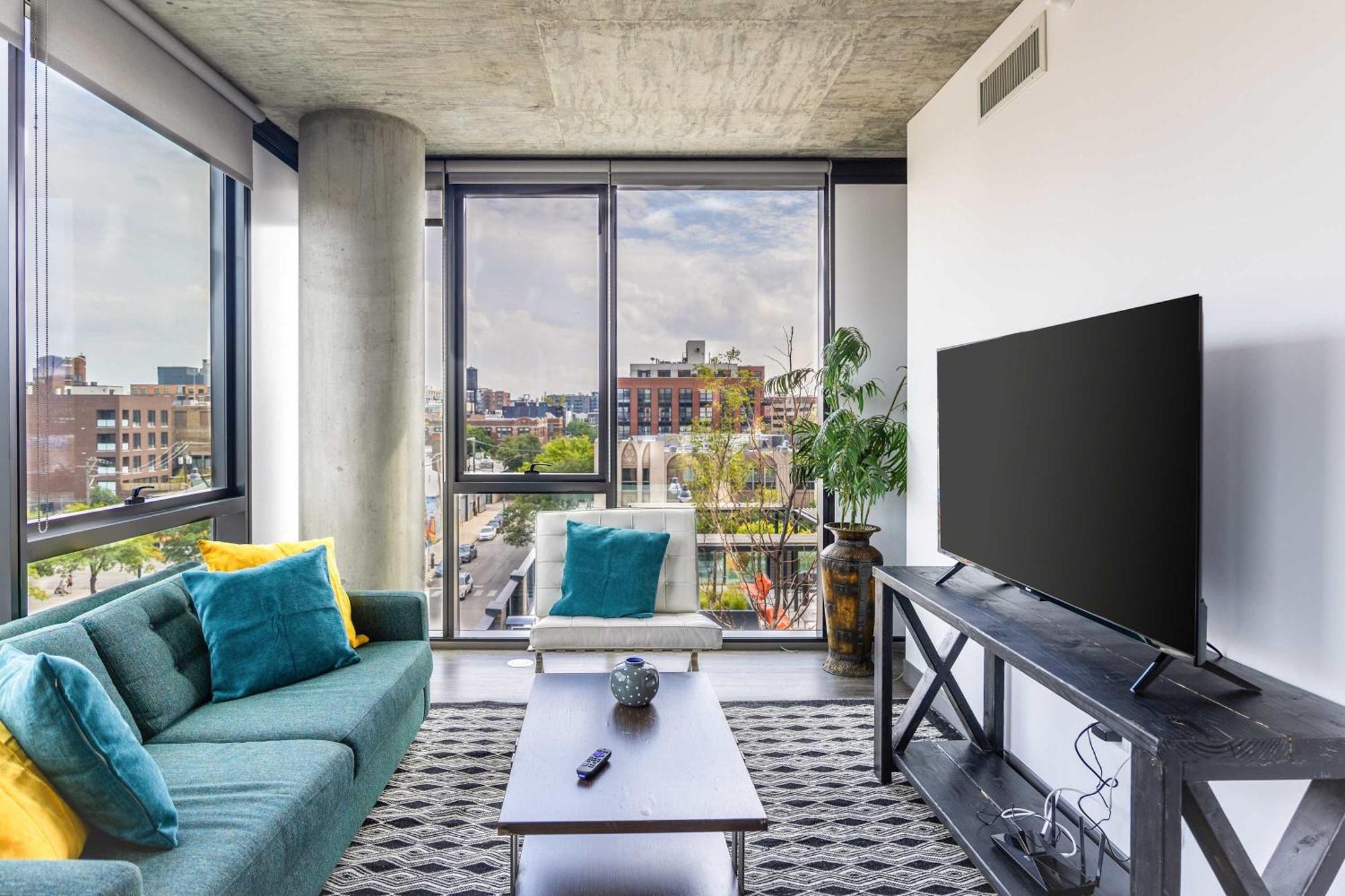 Apartment New Sleek 2br - Perfect Blend Of Comfort & Style In Chicago
