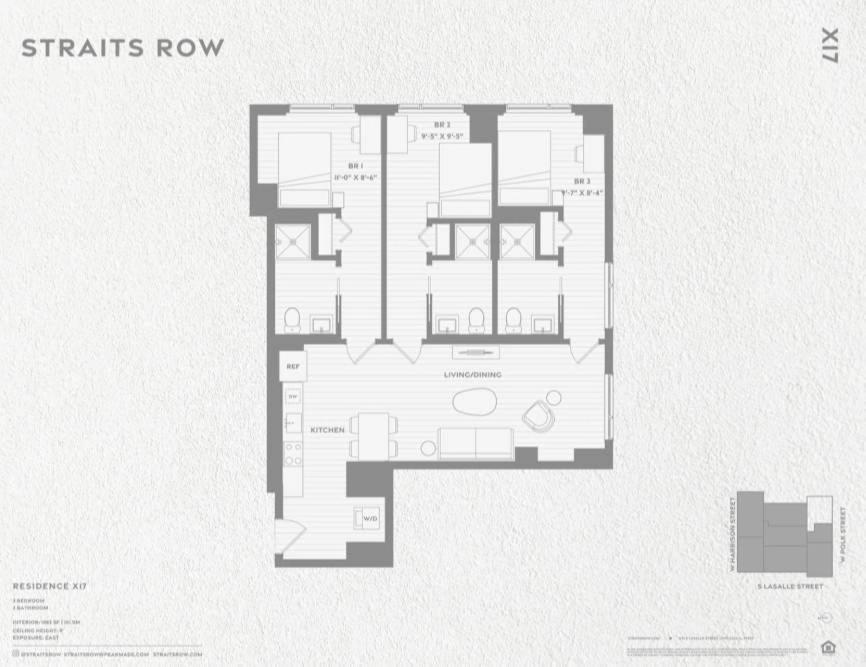 Apartment Lux 3 Bed 3 Bath High Rise With Gym & Amenities Chicago