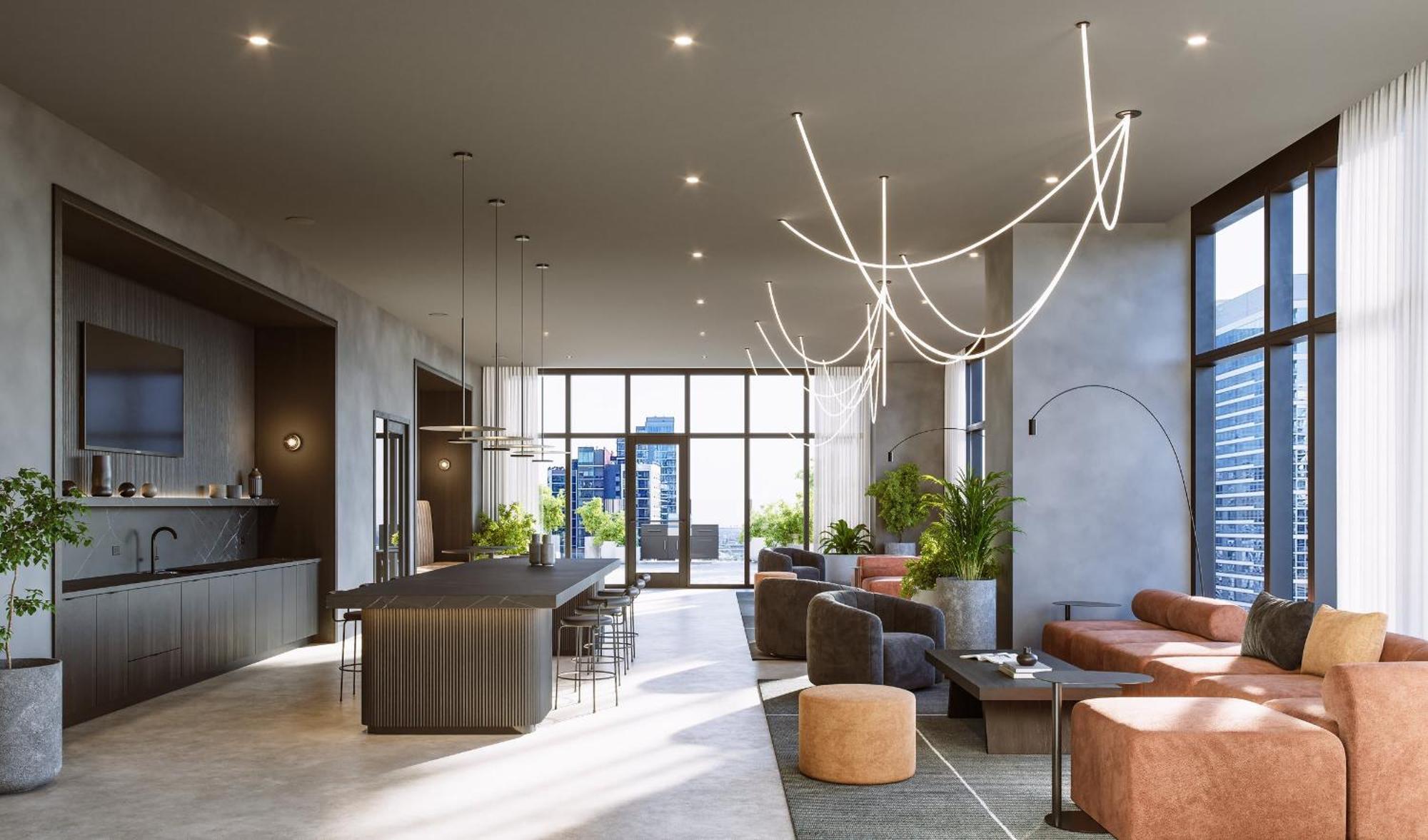 Lux 3 Bed 3 Bath High Rise With Gym & Amenities Apartment