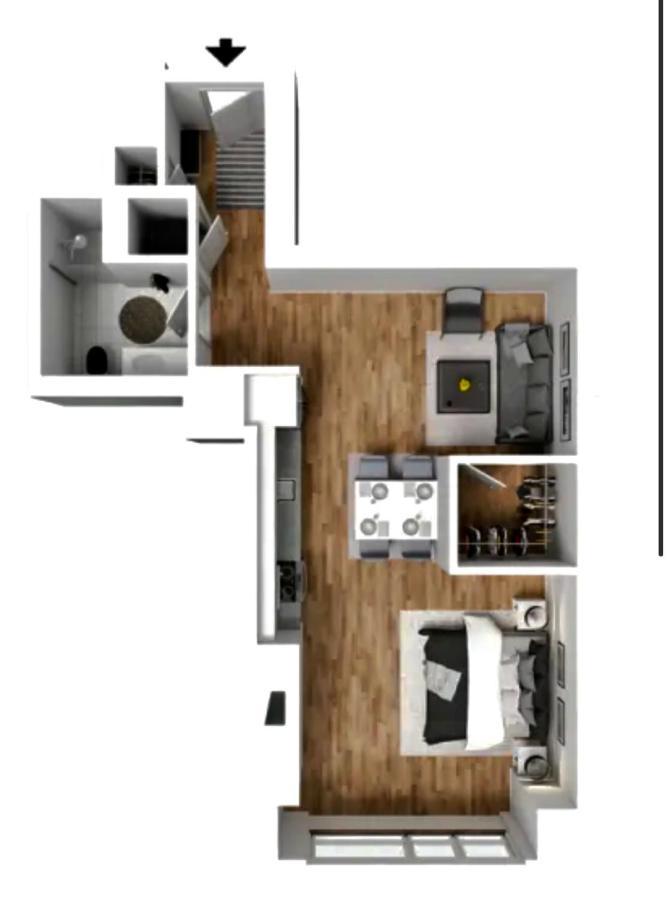 Brand New Luxe Convertible Studio/downtown Views Chicago
