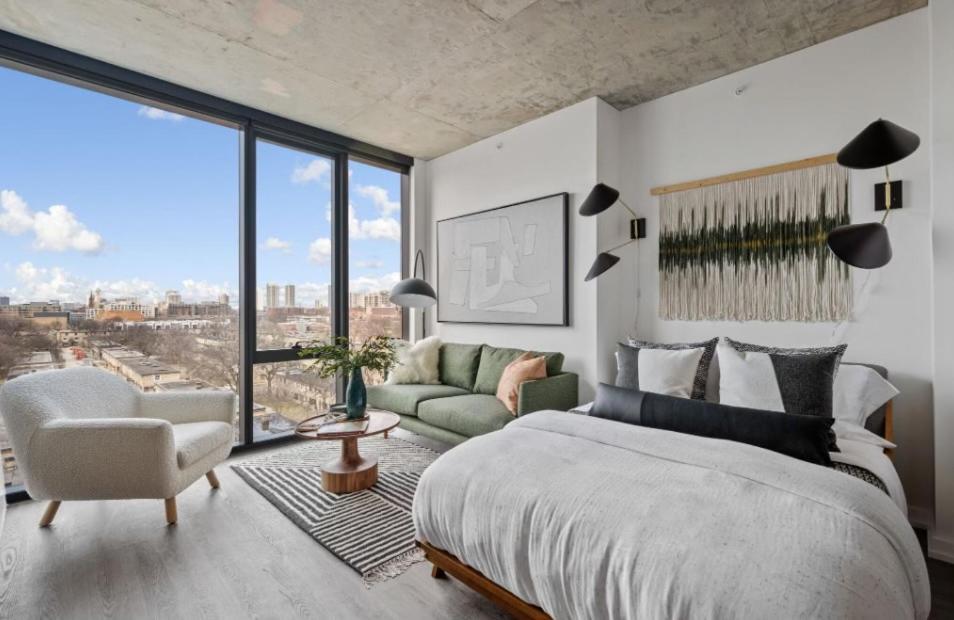 Apartment Brand New Luxe Convertible Studio/downtown Views Chicago
